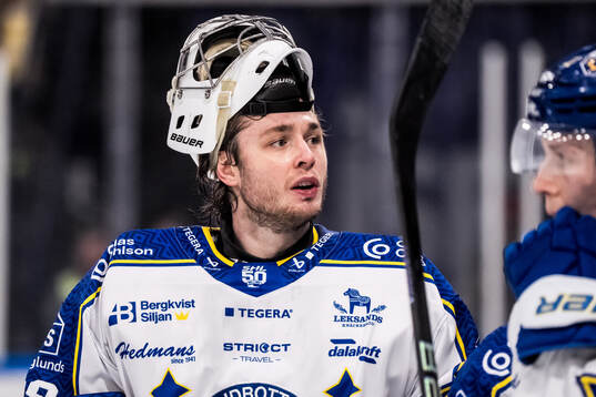 Leksands målvakt Filip Larsson