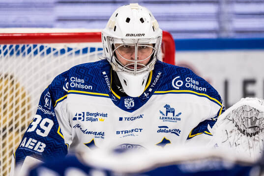Leksands målvakt Filip Larsson