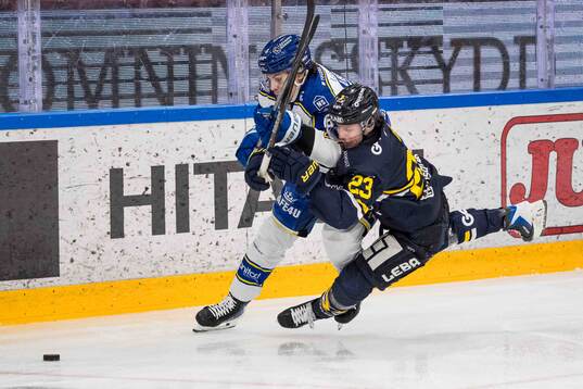 Leksands Alexander Lundqvist och HV71s Victor Laz