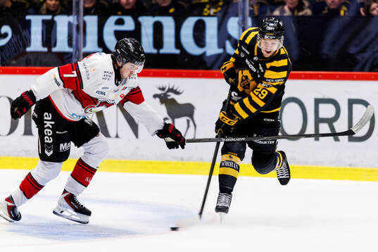 Malmö Redhawks Topi Niemelä och Skellefteås Mikkel