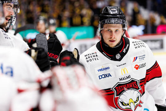 Malmö Redhawks Lauri Pajuniemi jublar