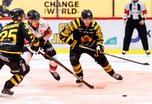 Malmö Redhawks Axel Sundberg och Skellefteås Rickard Hugg