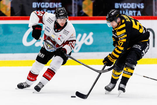 Malmö Redhawks Filip Björkman och Skellefteås Emil Djuse