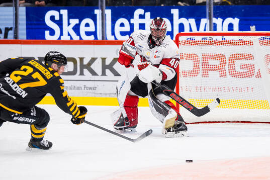 Malmö Redhawks målvakt Oskar Blomgren