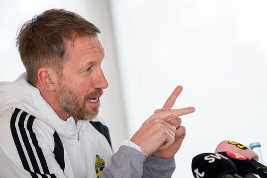 Head coach Graham Potter of the Swedish national football