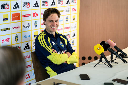 Mattias Svanberg of the Swedish national football team