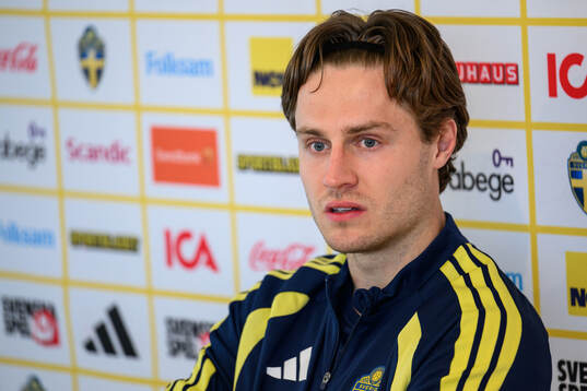 Mattias Svanberg of the Swedish national football team