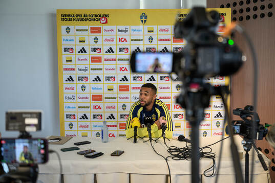 Isak Hien of the Swedish national football team