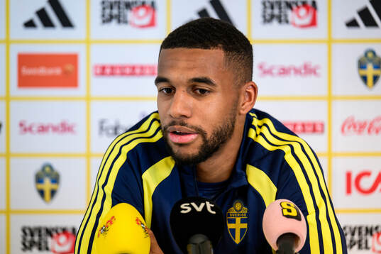 Isak Hien of the Swedish national football team