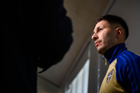 Roony Bardghji of the Swedish national football team