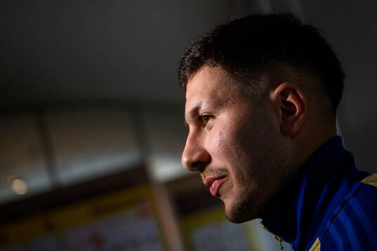 Roony Bardghji of the Swedish national football team