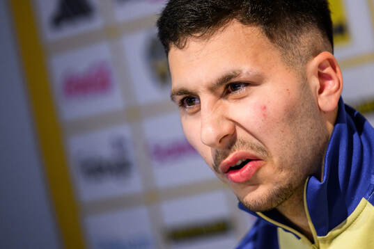 Roony Bardghji of the Swedish national football team