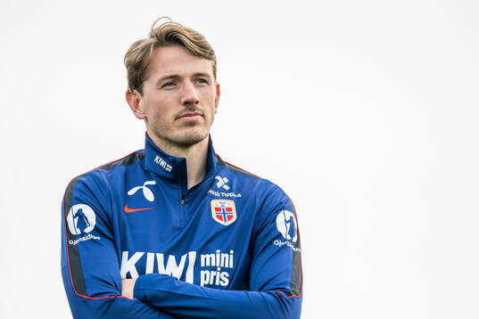 Sander Berge of the Norwegian national football team