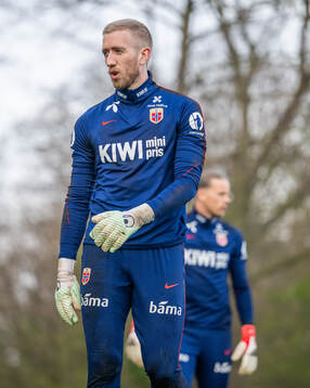 Goalkeeper Egil Selvik of the Norwegian national football