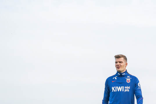Alexander Sørloth of the Norwegian national football team