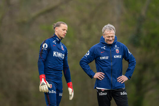 Goalkeeper Ørjan Håskjold Nyland and goalkeeper coach