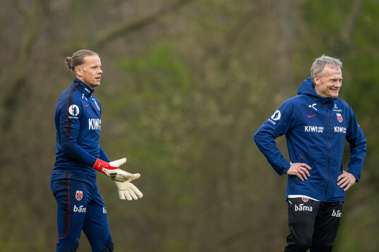 Goalkeeper Ørjan Håskjold Nyland and goalkeeper coach