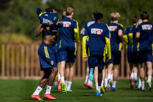 Anthony Elanga of the Swedish national football team
