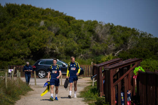 Elliot Stroud and Herman Johansson of the Swedish national