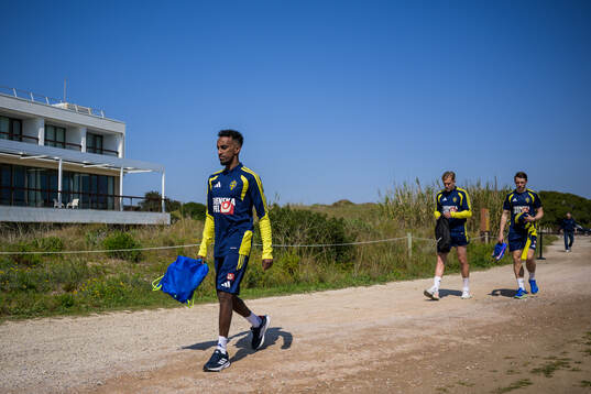 Taha Abdi Ali, Herman Johansson and Elliot Stroud of the