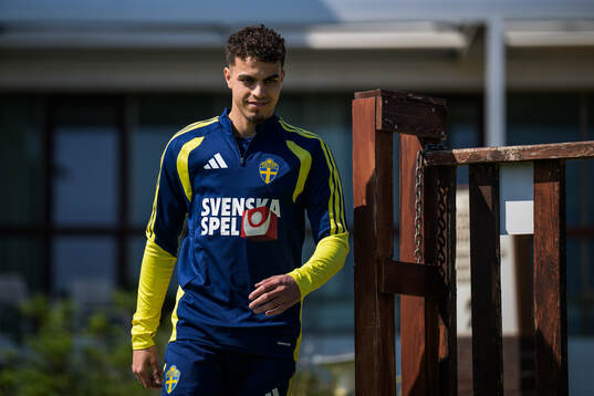 Yasin Ayari of the Swedish national football team