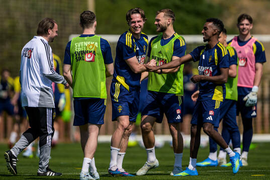 Mattias Svanberg, Jesper Karlström and Taha Abdi Ali of