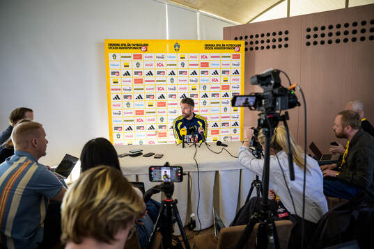 Goalkeeper Kristoffer Nordfeldt of the Swedish national