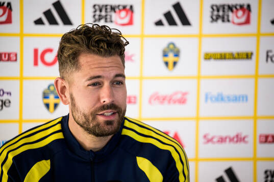 Goalkeeper Kristoffer Nordfeldt of the Swedish national