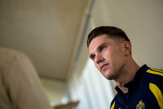 Viktor Gyökeres of the Swedish national football team