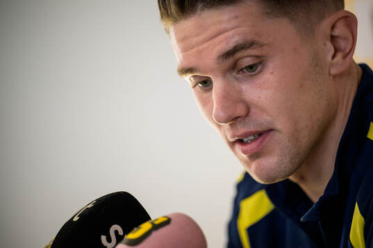 Viktor Gyökeres of the Swedish national football team