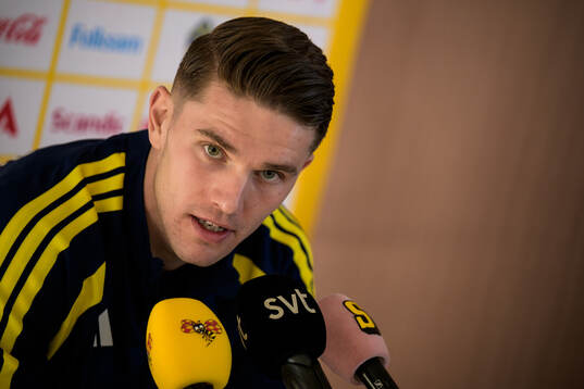 Viktor Gyökeres of the Swedish national football team