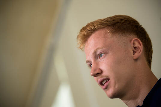 Hugo Larsson of the Swedish national football team