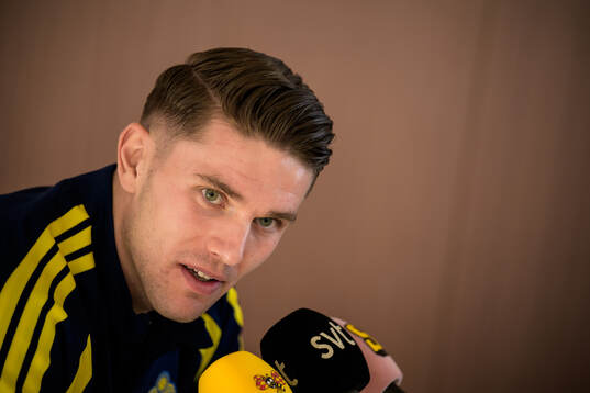 Viktor Gyökeres of the Swedish national football team