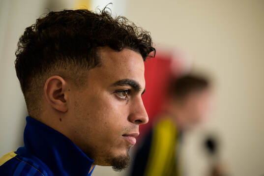 Yasin Ayari of the Swedish national football team