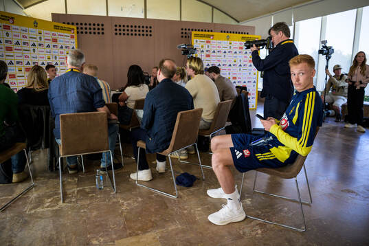 Hugo Larsson of the Swedish national football team when
