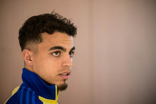 Yasin Ayari of the Swedish national football team
