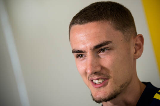 Gustaf Lagerbielke of the Swedish national football team