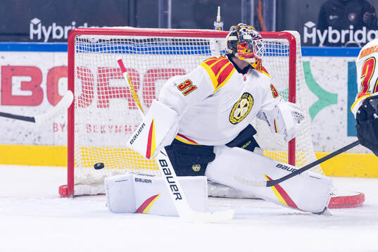 Brynäs målvakt Erik Källgren deppar
