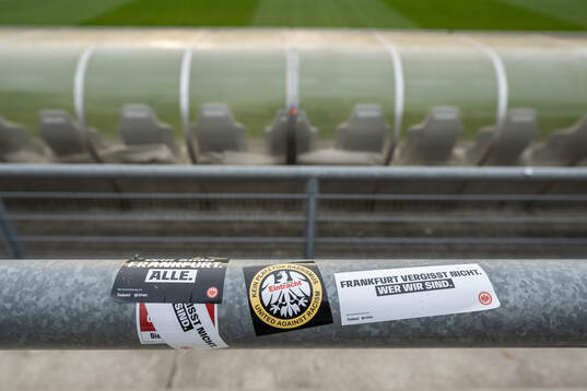 Stickers at Brentanobad Stadium