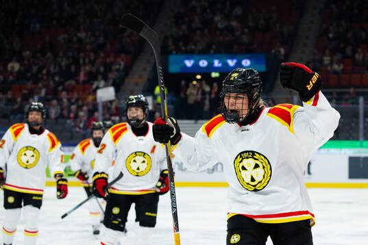 Brynäs Elin Svensson jublar