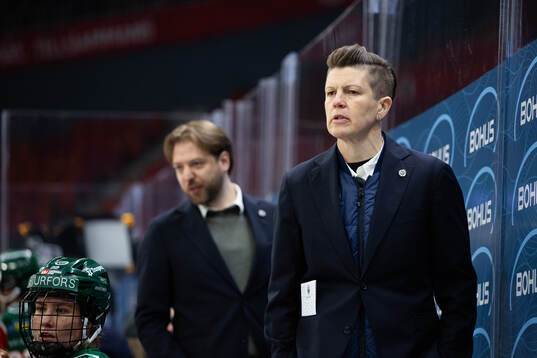 Frölundas tränare Erika Holst