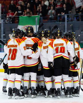 Brynäs spelare jublar
