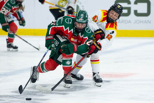 Frölundas Jenna Goodwin och Brynäs Viivi Vainikka