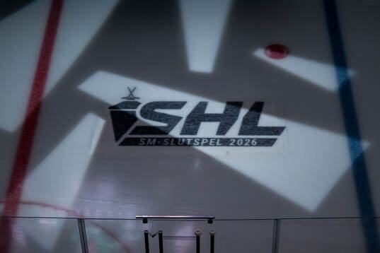 SHL - Slutspel 2026 reklam på isen