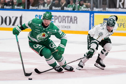 Rögles Anton Bengtsson och Färjestads Axel Bergkvist