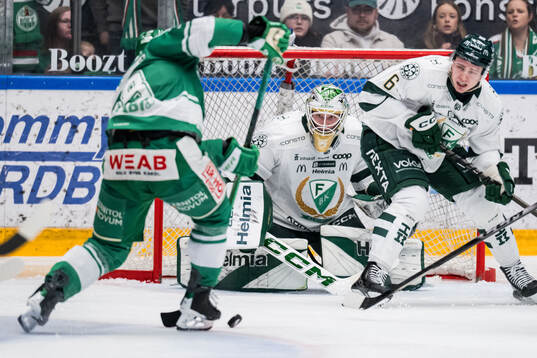 Färjestads målvakt Melker Thelin