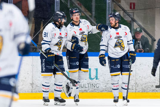 Visby Romas Niklas Dahlberg, Elias Lindström och Alexander
