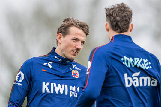 Sander Berge of the Norwegian national football team
