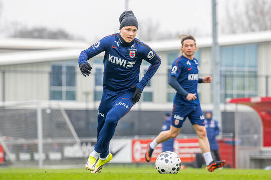 Andreas Schjelderup of the Norwegian national football team