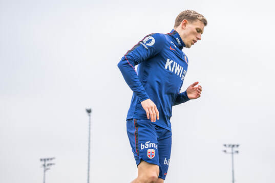 Marcus Holmgren Pedersen of the Norwegian national football